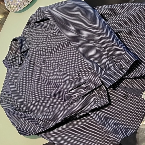 01.ALGO. stretch blue print. L short - Picture 7 of 9